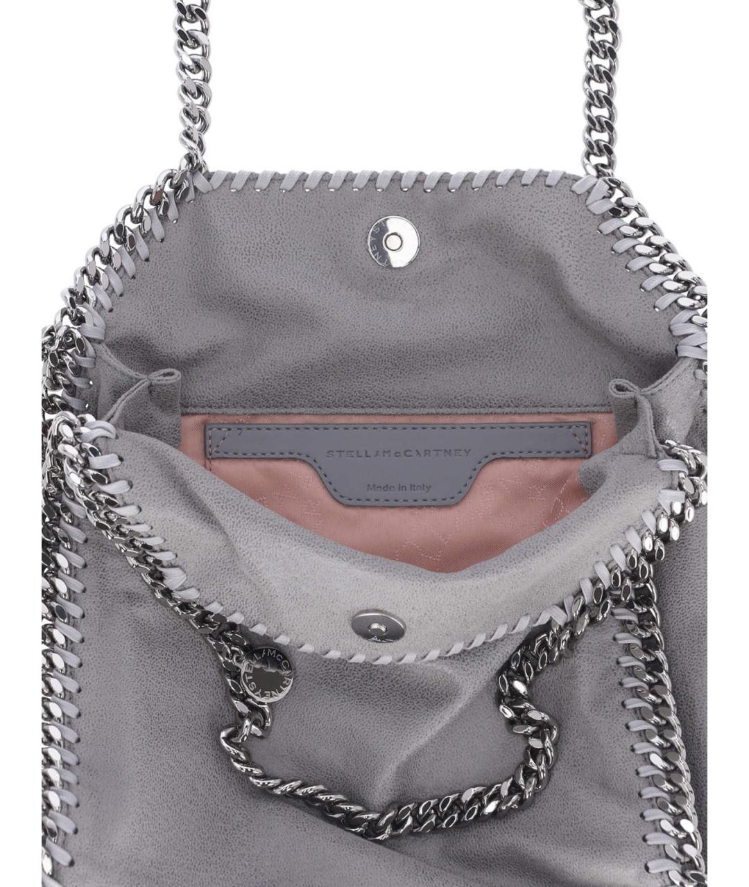 STELLA MCCARTNEY Серая сумка тоут из искусственной кожи, фото 4
