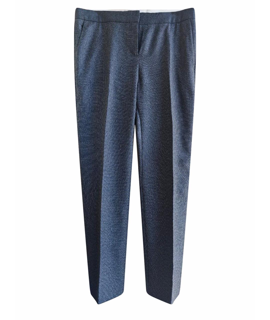 HUGO BOSS Серые шерстяные прямые брюки, фото 1