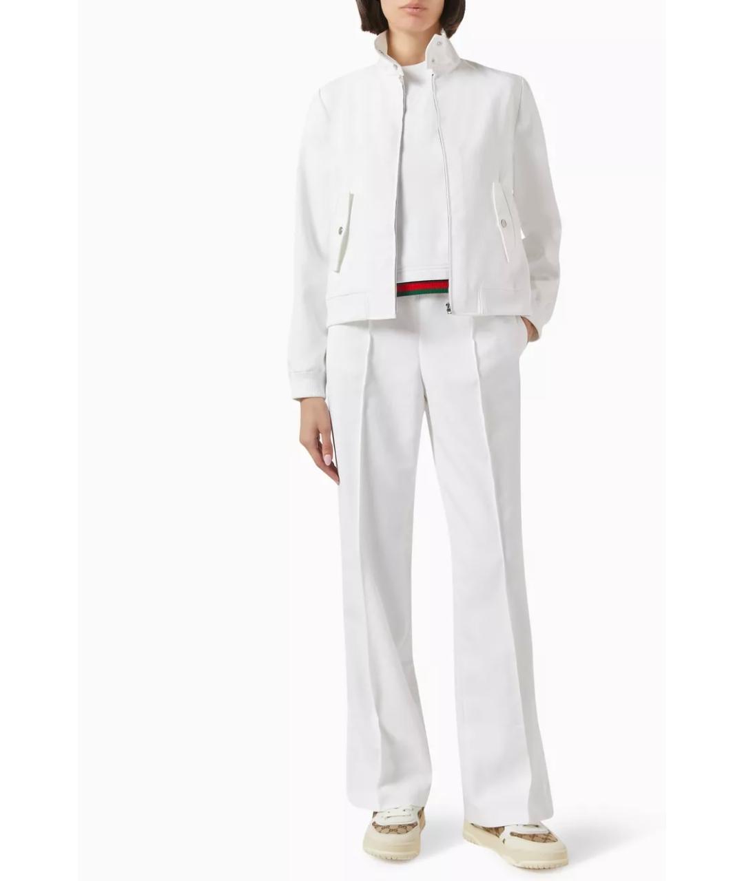 GUCCI Белая полиэстеровая куртка, фото 4