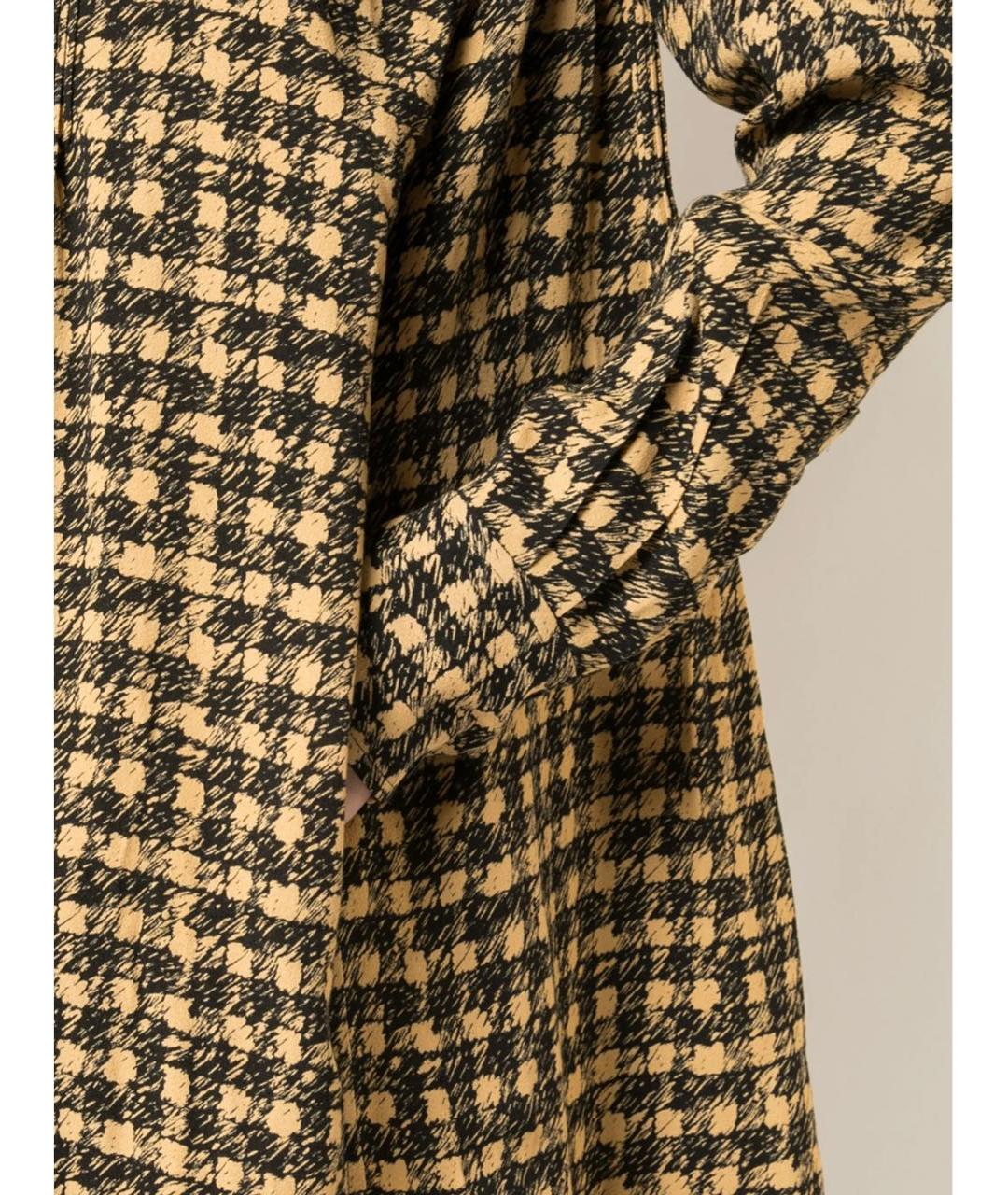 PROENZA SCHOULER Горчичное вискозное повседневное платье, фото 4