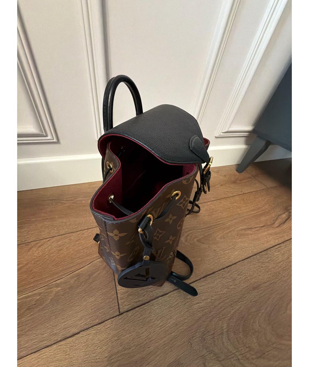 LOUIS VUITTON Коричневый рюкзак из канвы, фото 2