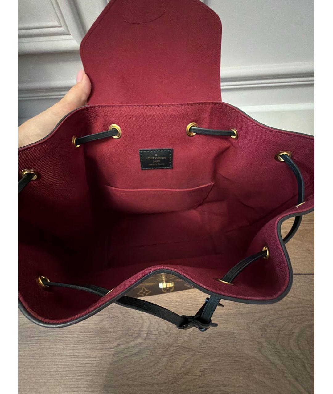 LOUIS VUITTON Коричневый рюкзак из канвы, фото 7