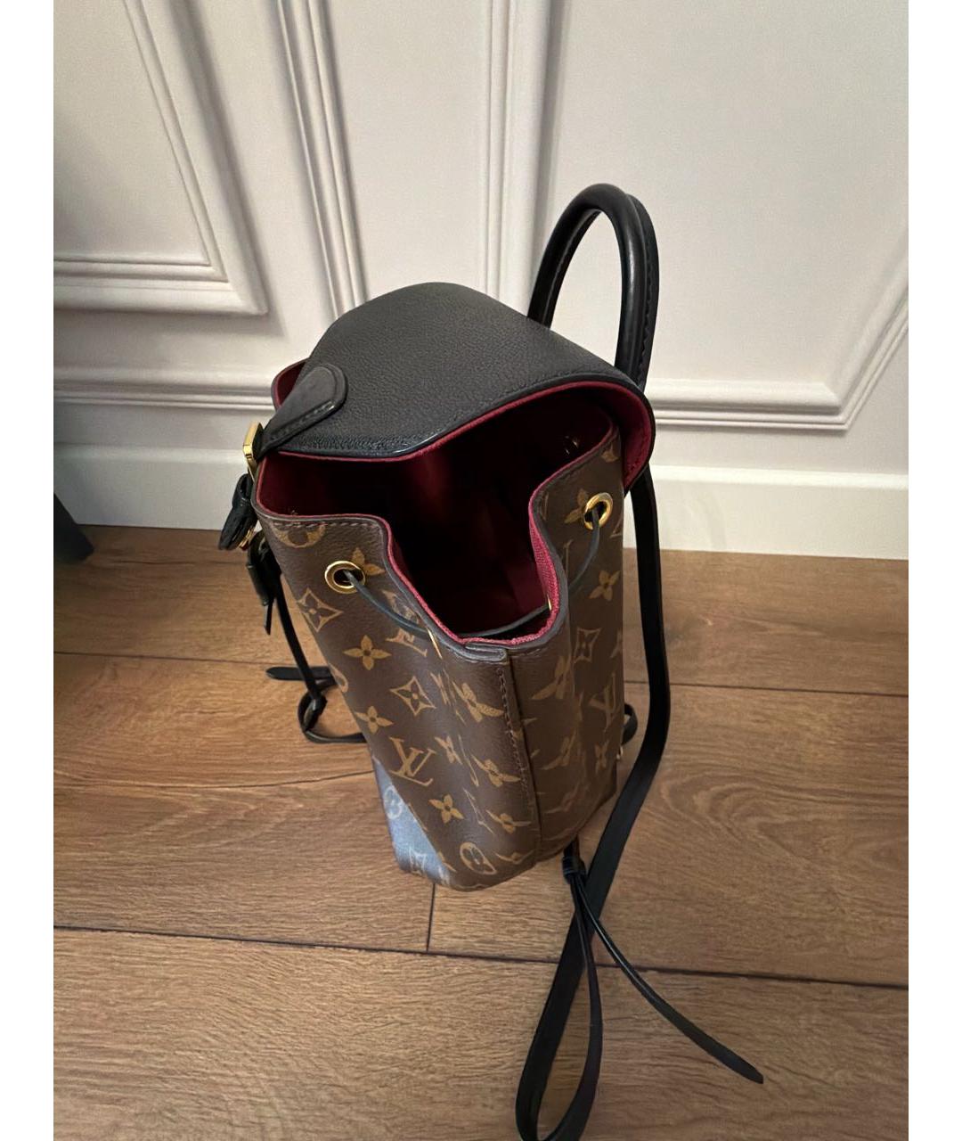 LOUIS VUITTON Коричневый рюкзак из канвы, фото 3