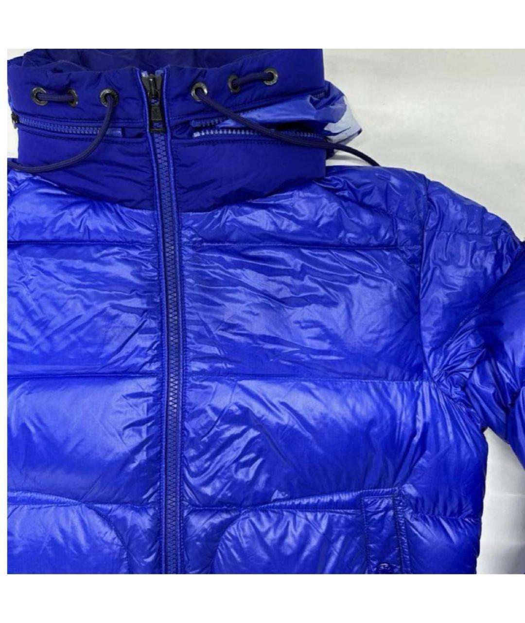 MONCLER Синий пуховик, фото 6