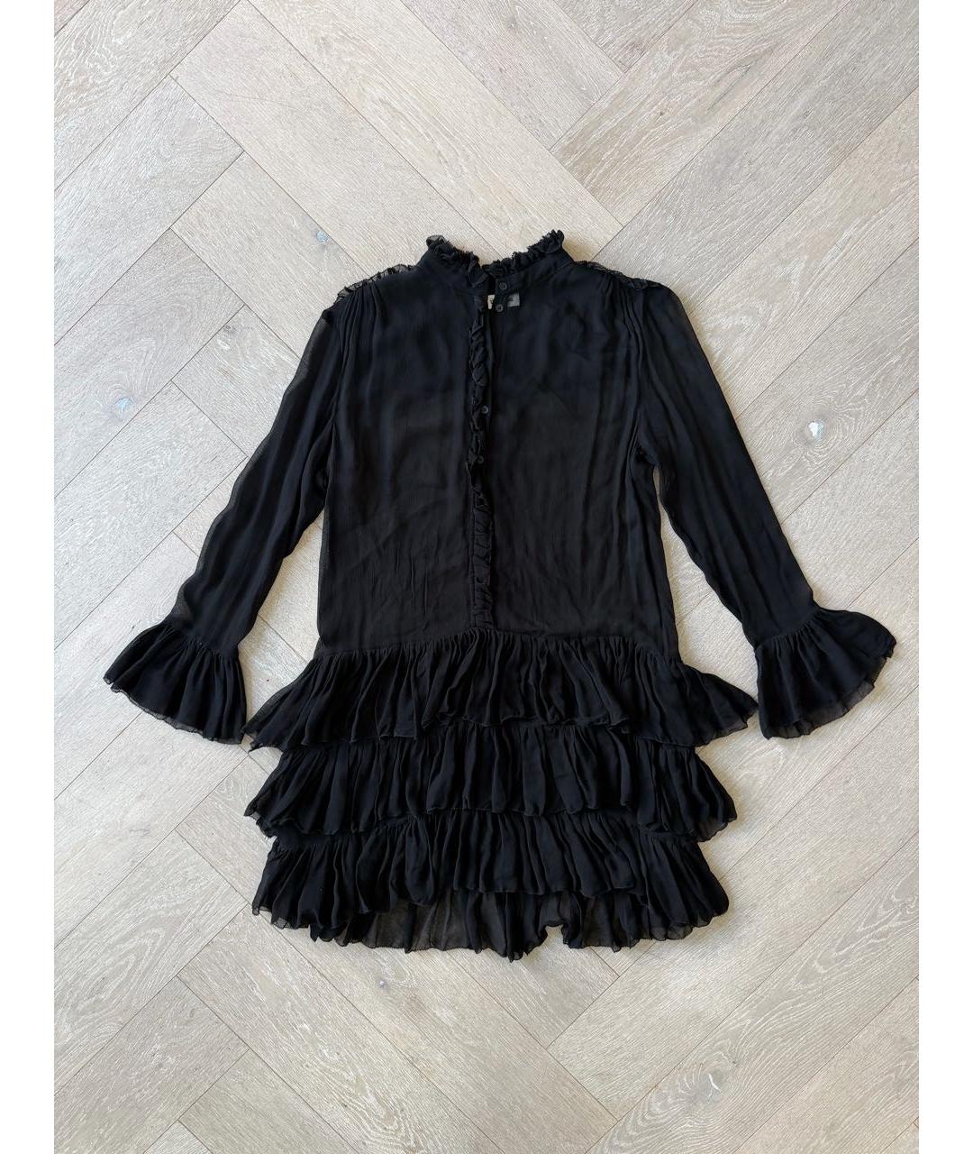 ZADIG & VOLTAIRE Черное шифоновое платье, фото 6