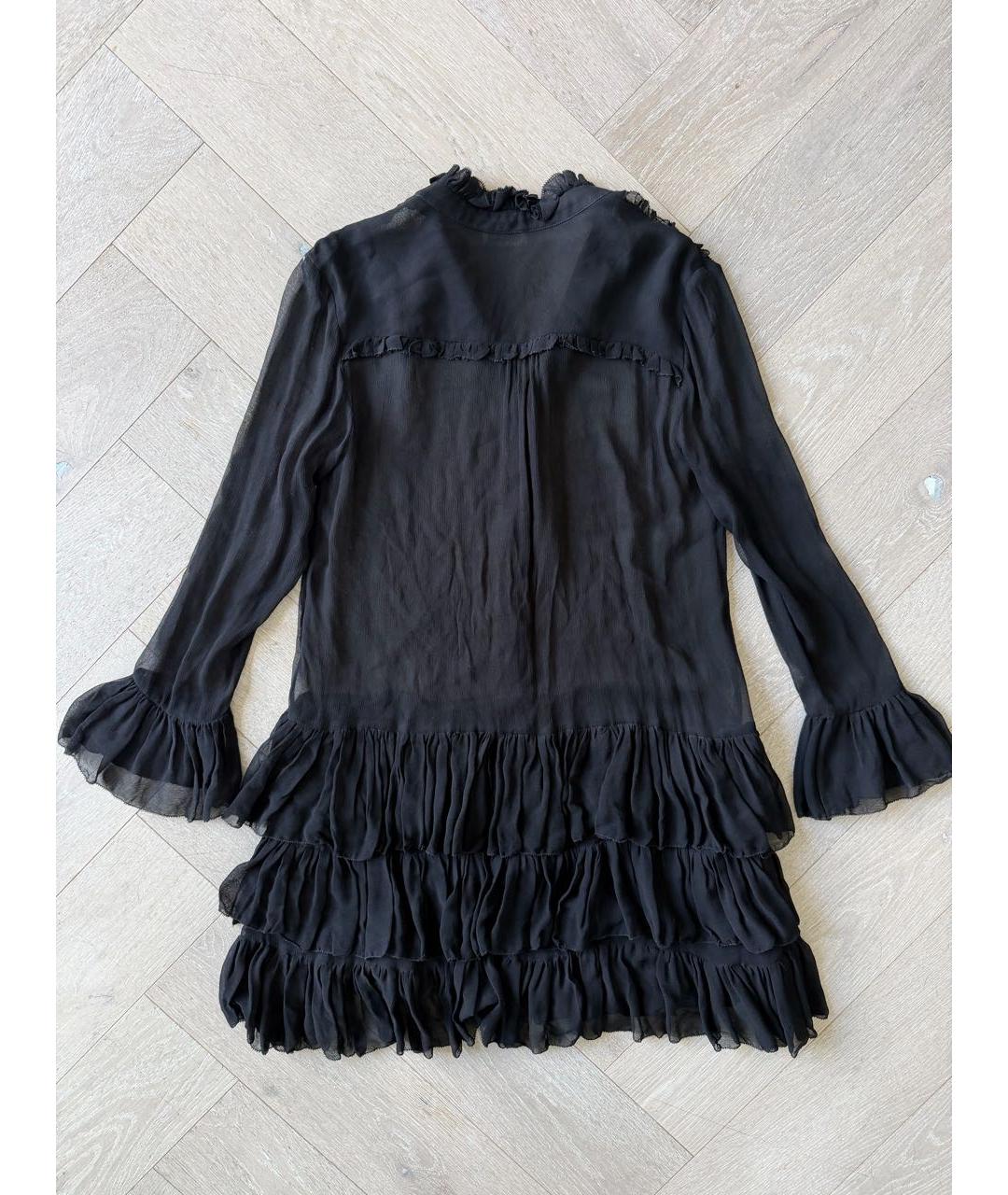 ZADIG & VOLTAIRE Черное шифоновое платье, фото 2