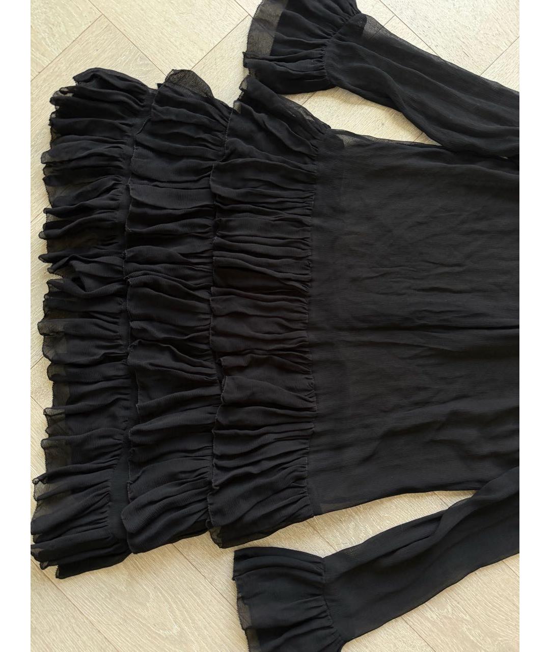 ZADIG & VOLTAIRE Черное шифоновое платье, фото 4