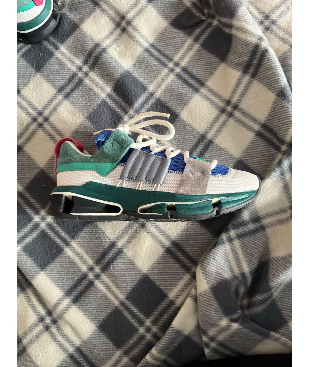 ADIDAS Зеленые замшевые кроссовки, фото 6