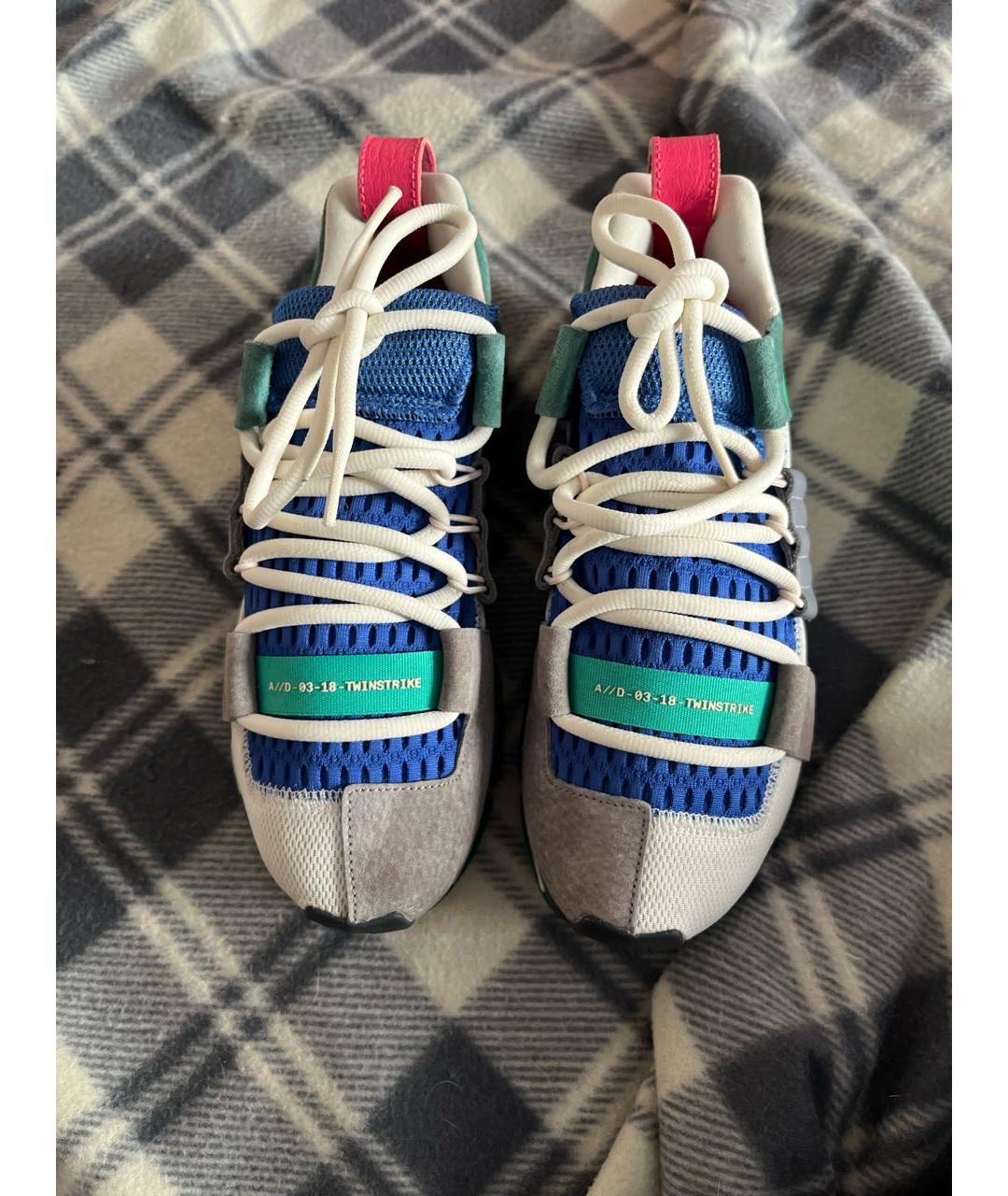 ADIDAS Зеленые замшевые кроссовки, фото 2