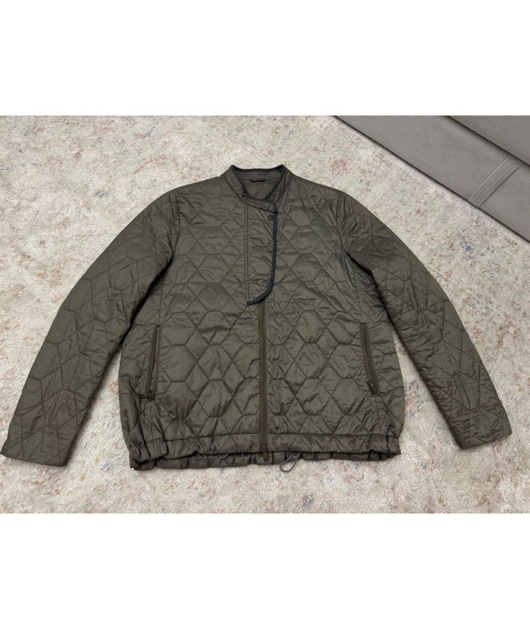 BRUNELLO CUCINELLI Антрацитовая нейлоновая куртка, фото 8