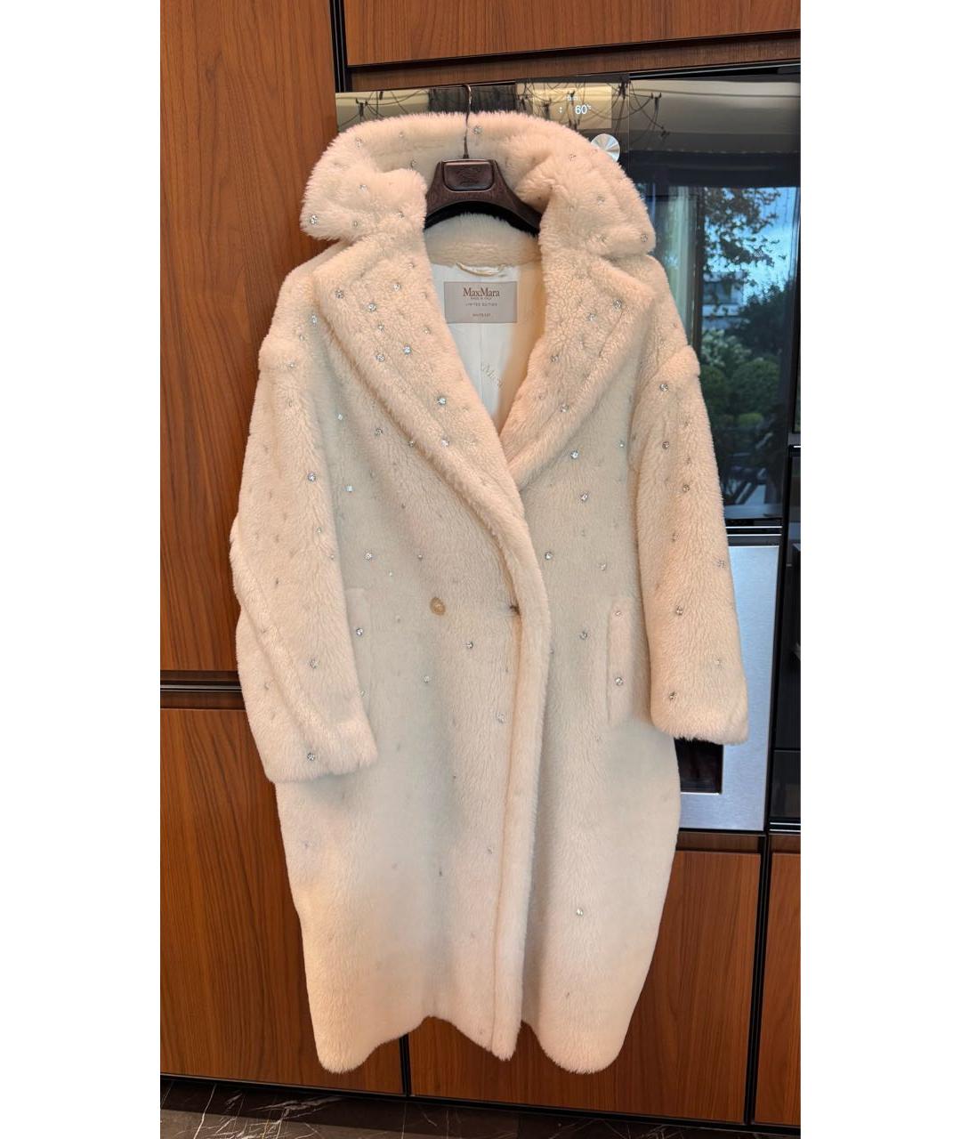 MAX MARA Белая меховая шуба, фото 7