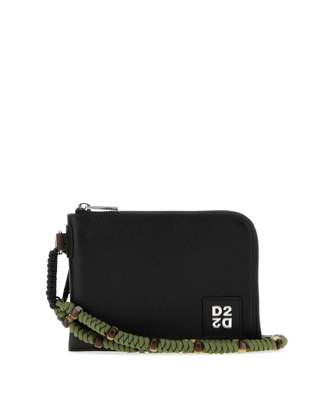 DSQUARED2 Черная кожаная папка для документов, фото 1