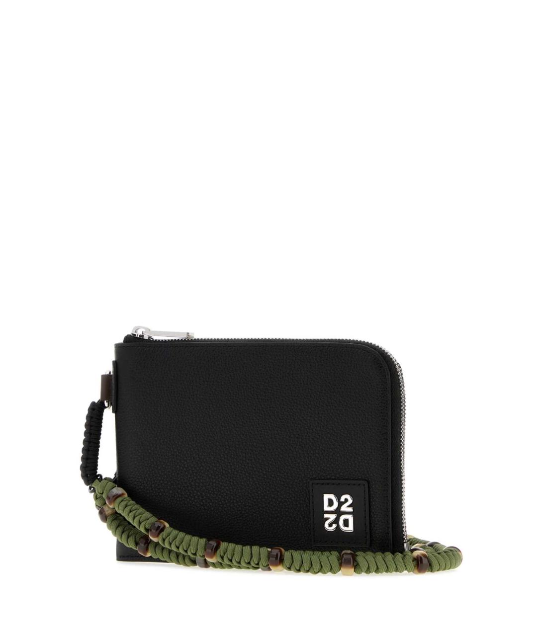 DSQUARED2 Черная кожаная папка для документов, фото 2
