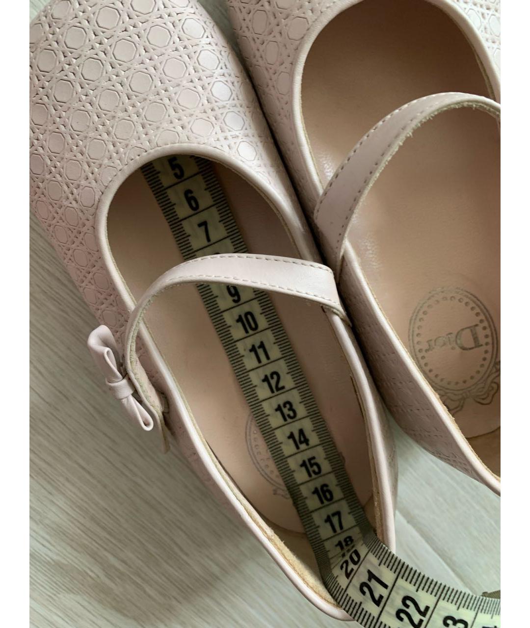CHRISTIAN DIOR Розовые кожаные туфли, фото 6
