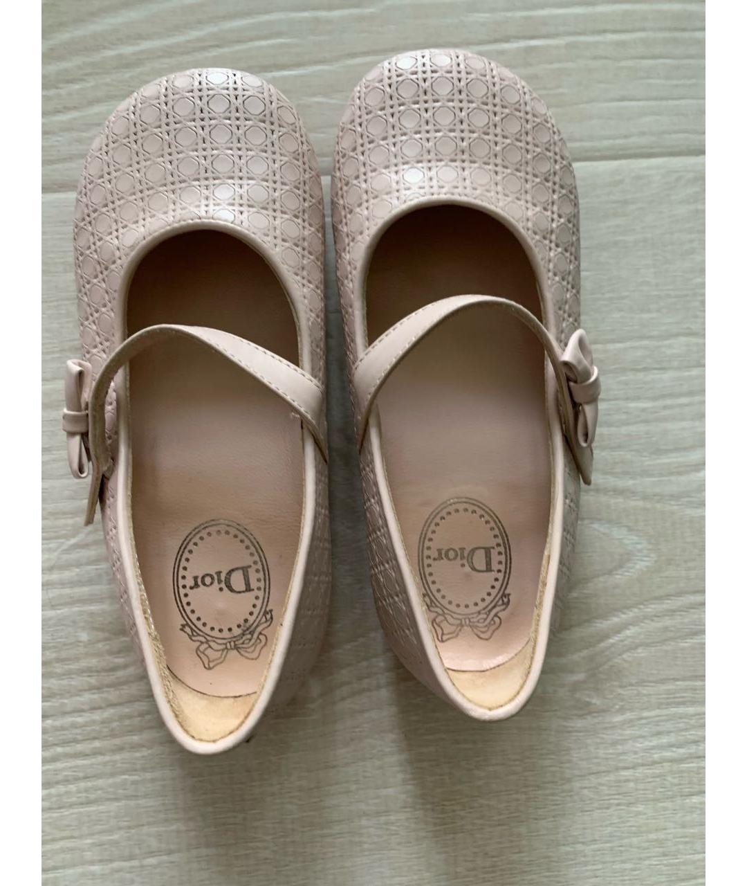 CHRISTIAN DIOR Розовые кожаные туфли, фото 3