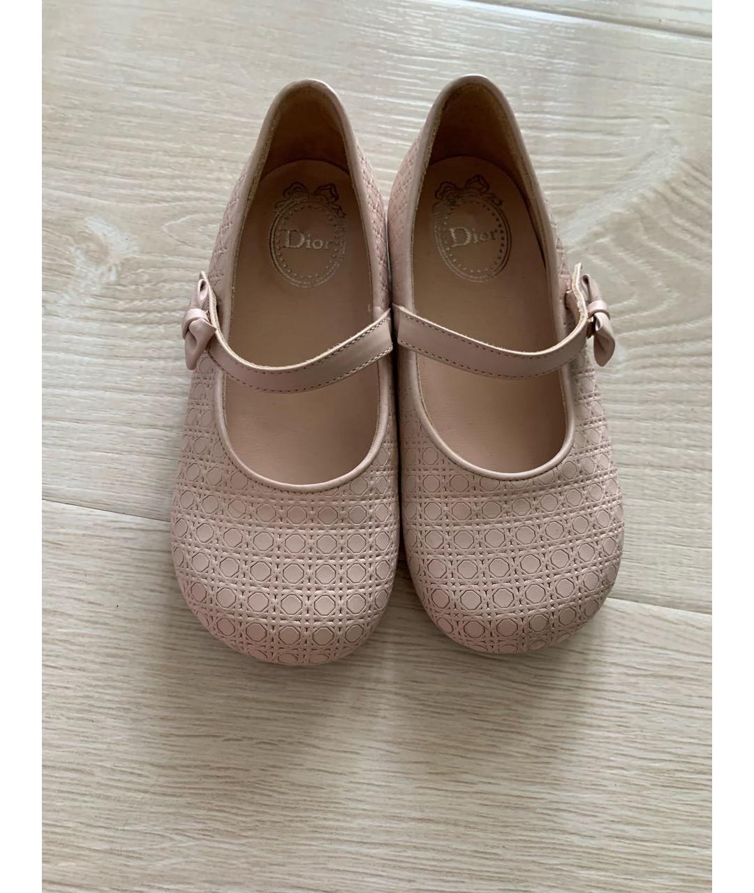 CHRISTIAN DIOR Розовые кожаные туфли, фото 2