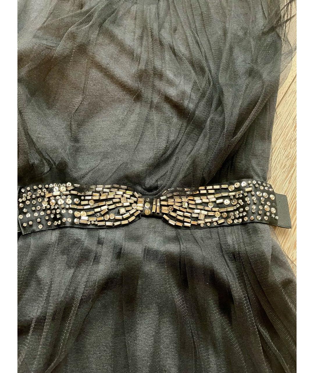 LANVIN Серое шелковое коктейльное платье, фото 3