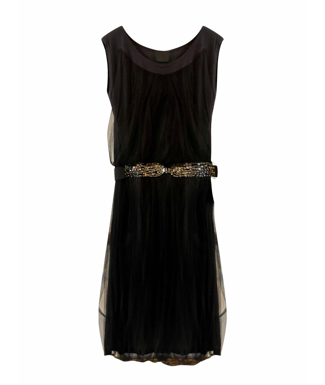 LANVIN Серое шелковое коктейльное платье, фото 1
