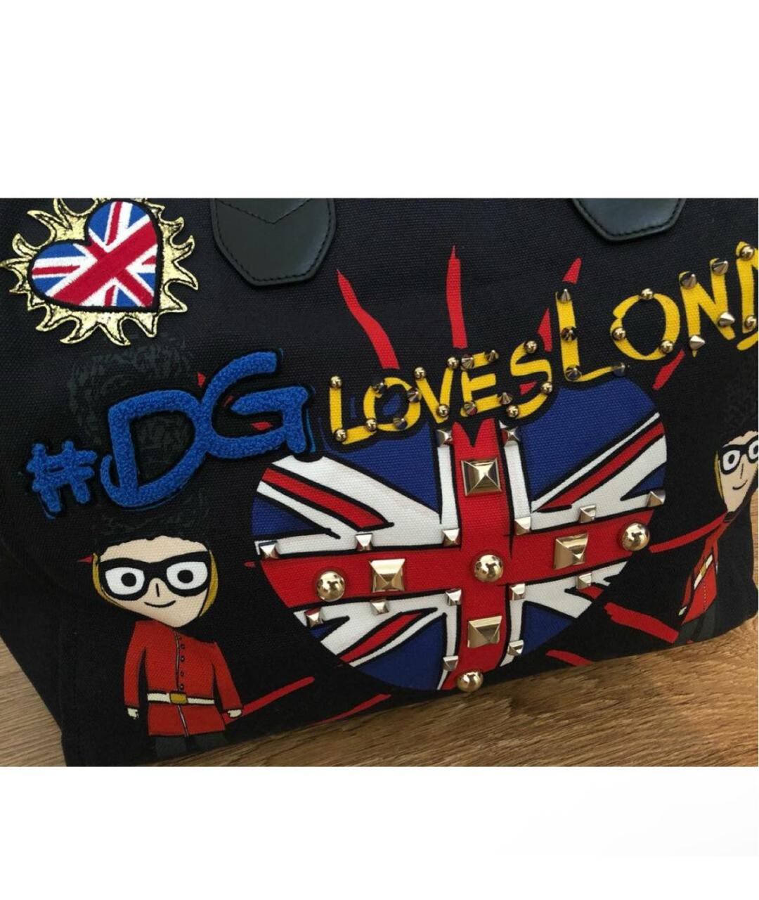 DOLCE&GABBANA Темно-синяя дорожная/спортивная сумка, фото 5