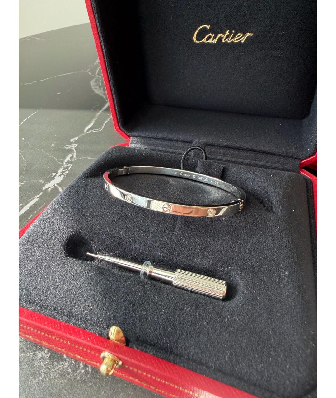 CARTIER Серебряный браслет из белого золота, фото 6
