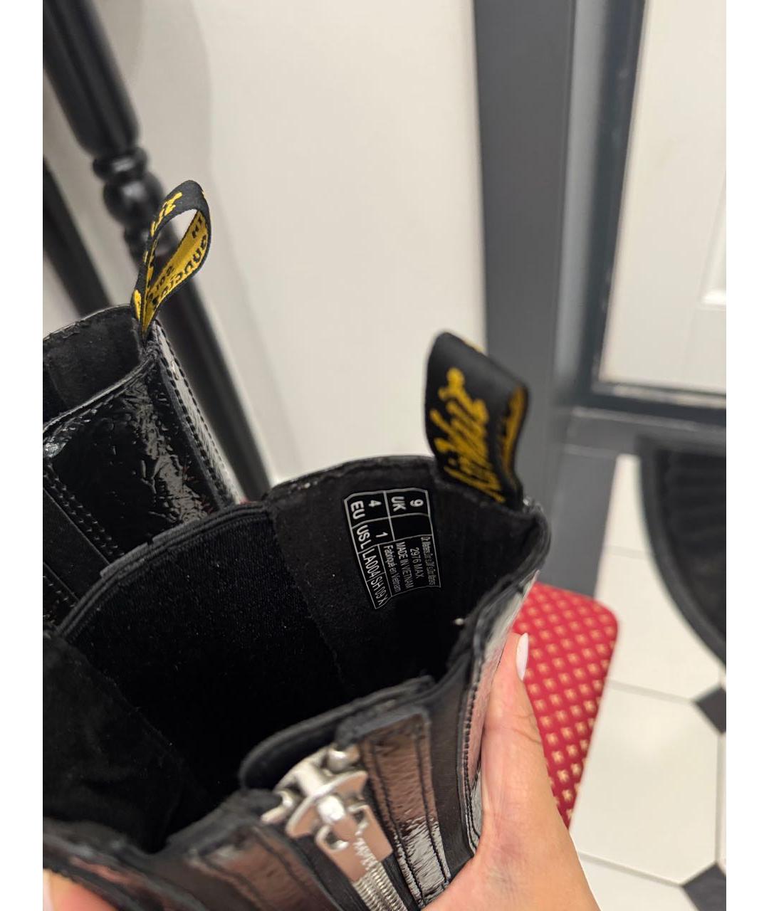 DR. MARTENS Черные кожаные ботинки, фото 5