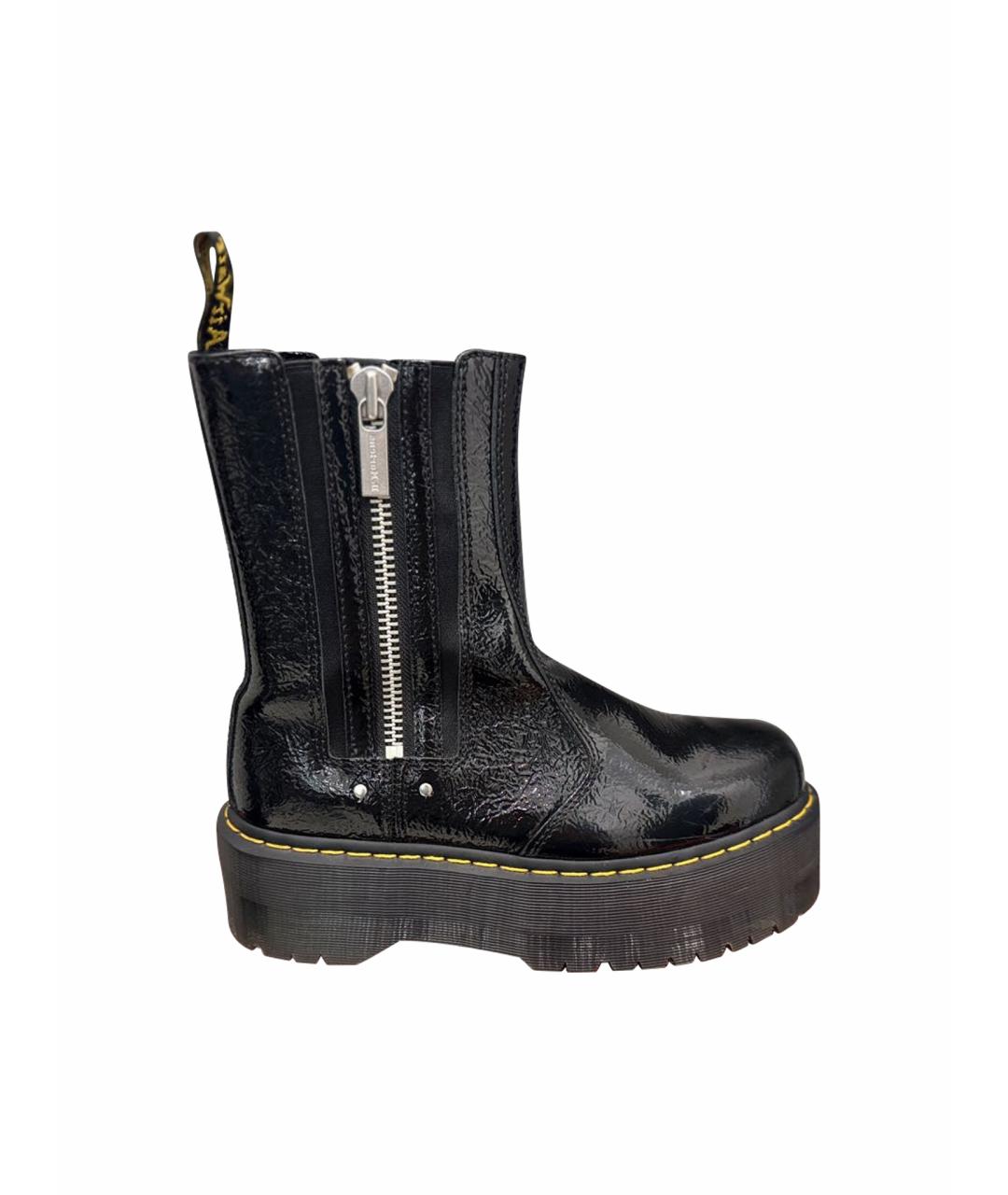 DR. MARTENS Черные кожаные ботинки, фото 1