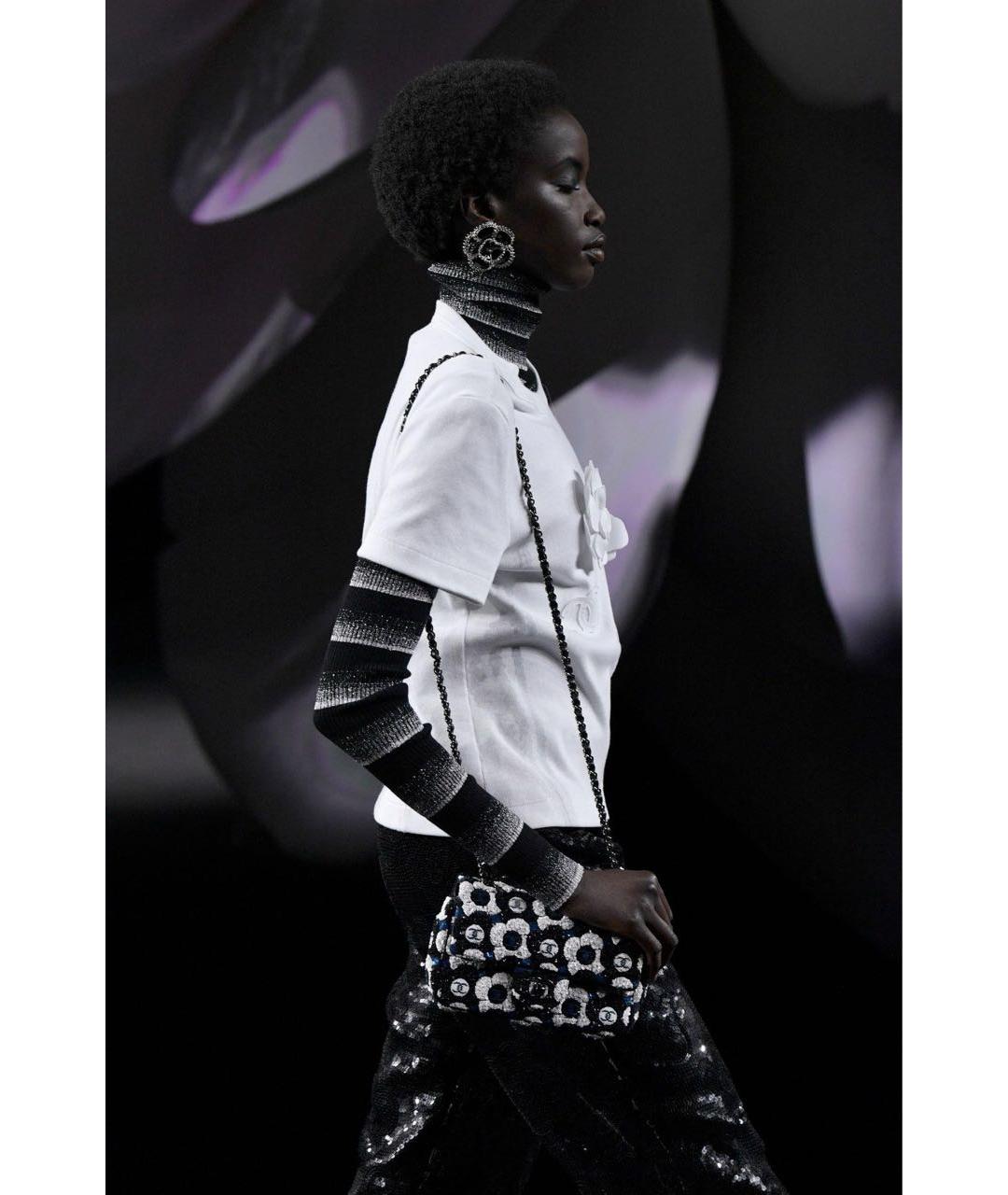 CHANEL Белая хлопковая футболка, фото 4