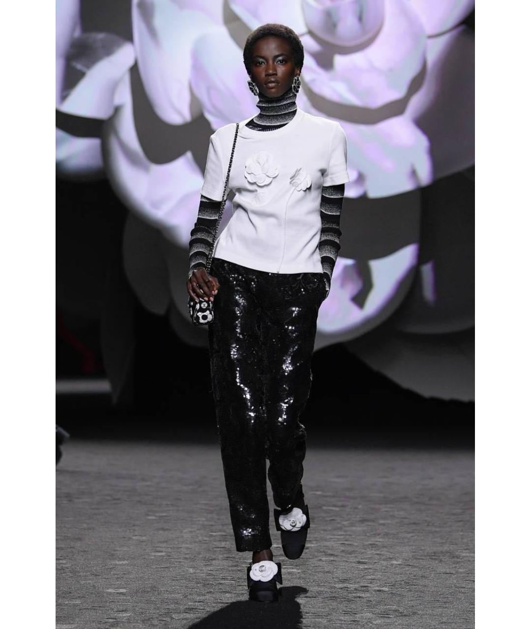 CHANEL Белая хлопковая футболка, фото 3