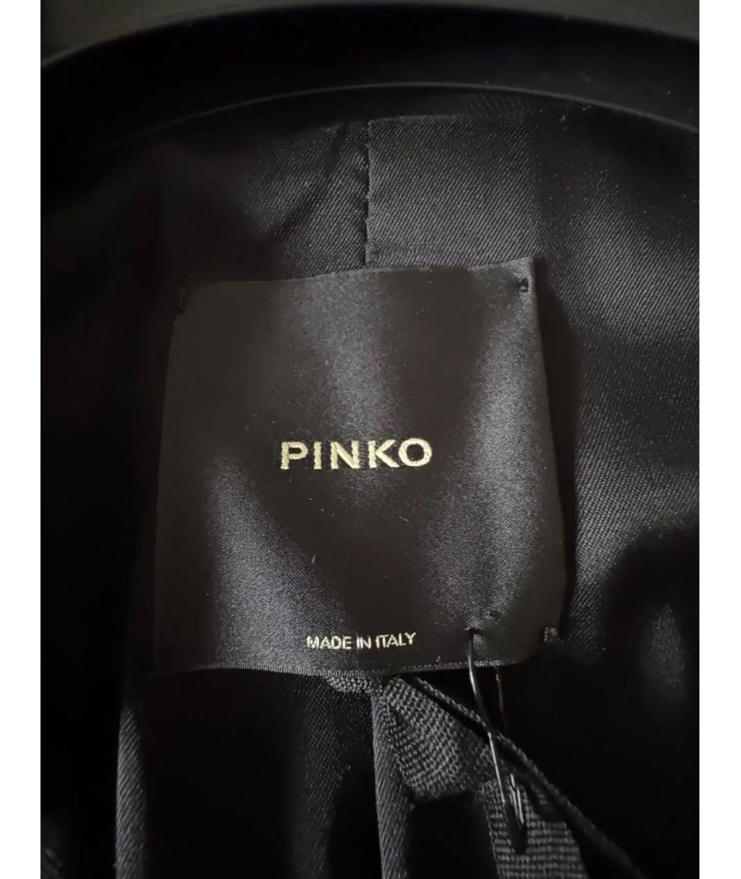 PINKO Черный хлопко-эластановый костюм с брюками, фото 3