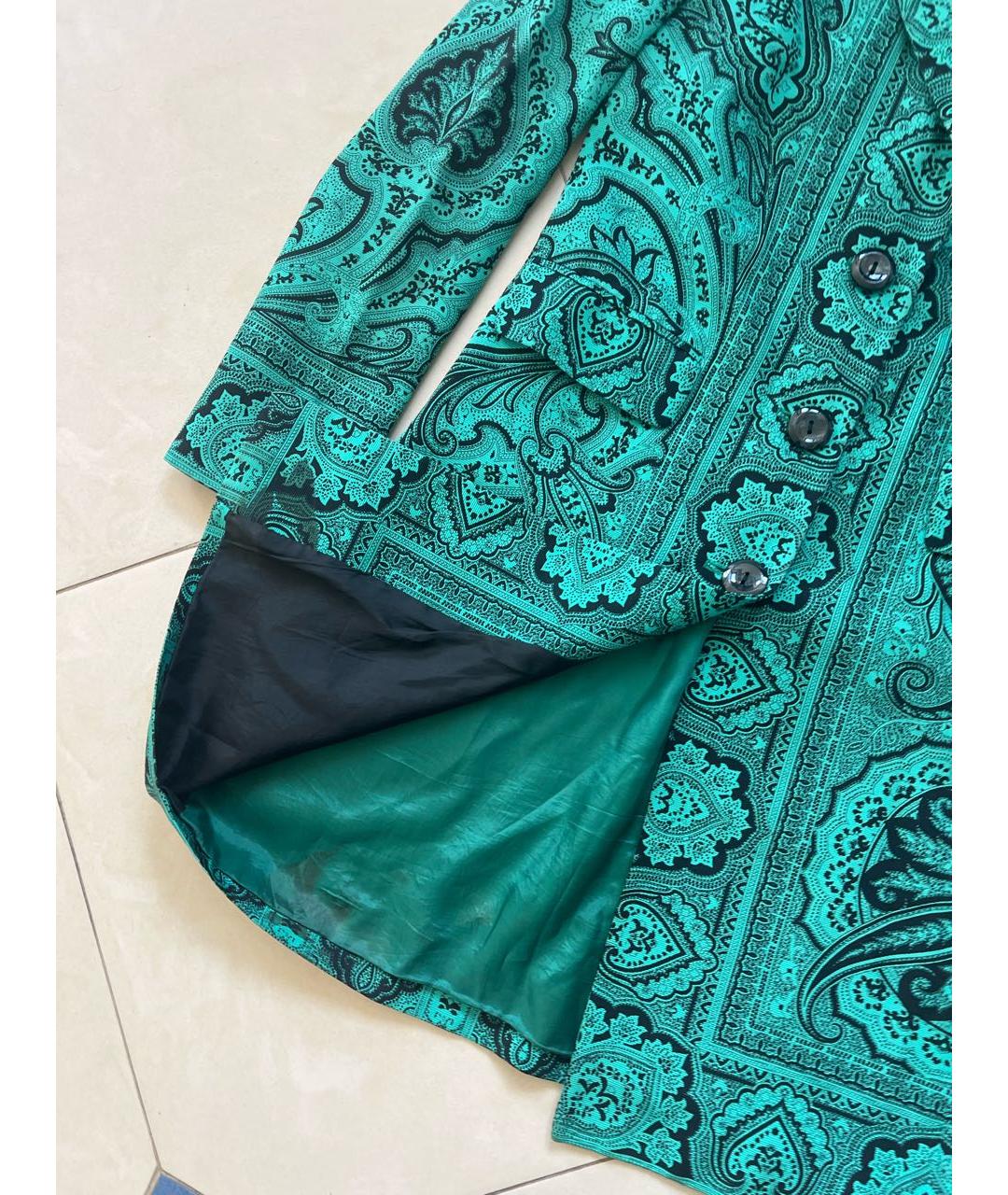 ETRO Зеленое хлопковое пальто, фото 4