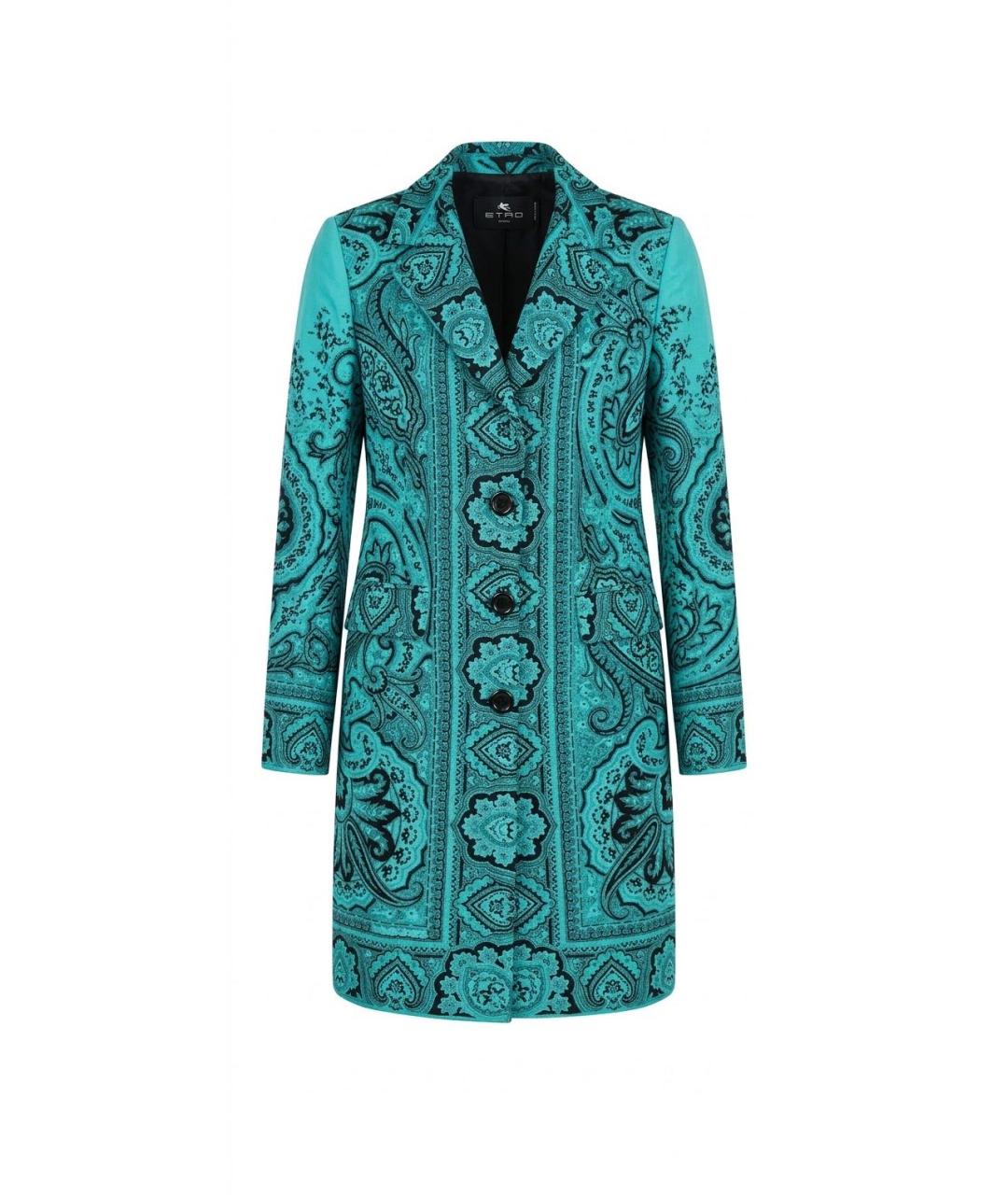 ETRO Зеленое хлопковое пальто, фото 1