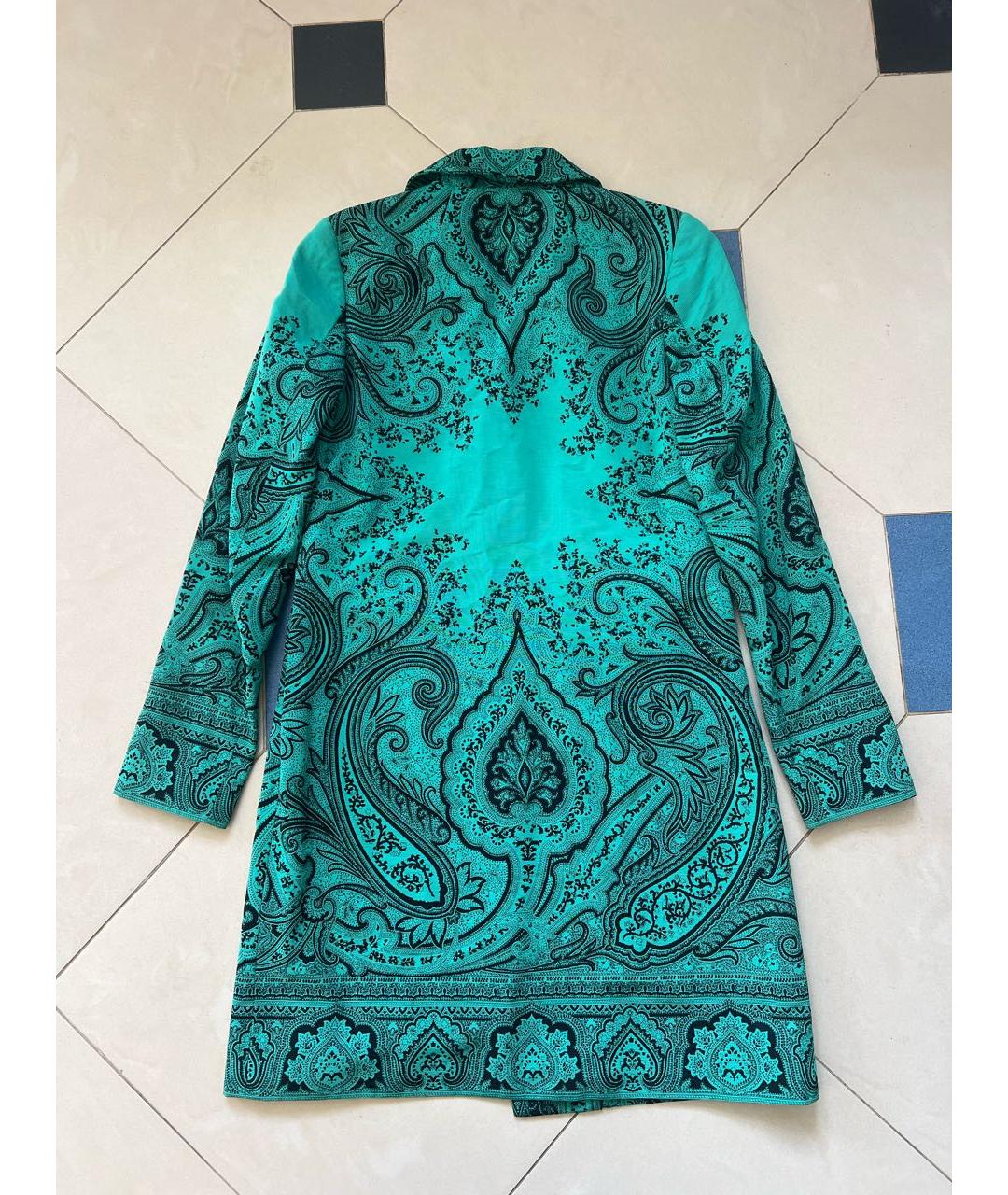 ETRO Зеленое хлопковое пальто, фото 2