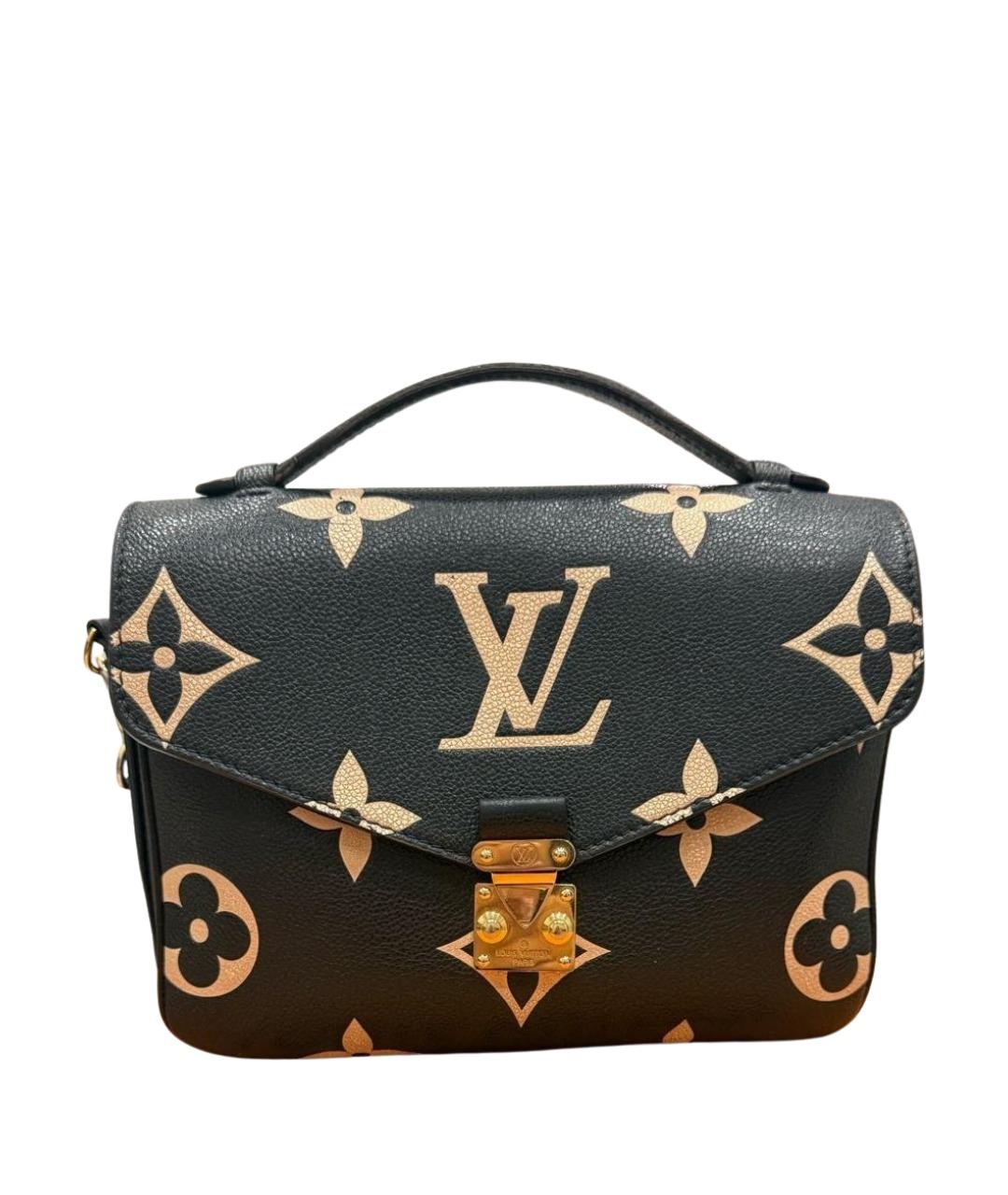 LOUIS VUITTON Черная кожаная сумка через плечо, фото 1