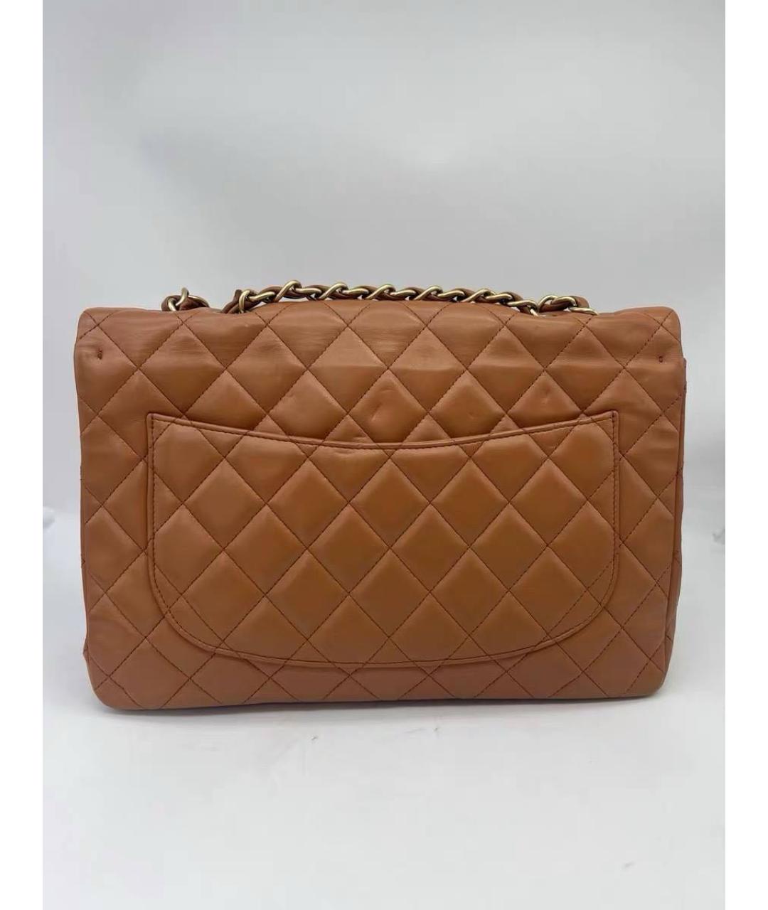 CHANEL Коричневая кожаная сумка через плечо, фото 2