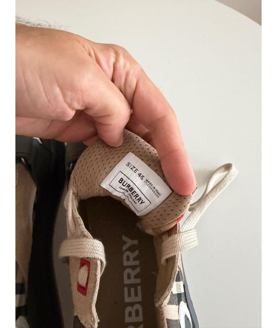 BURBERRY Низкие кроссовки / кеды, фото 6