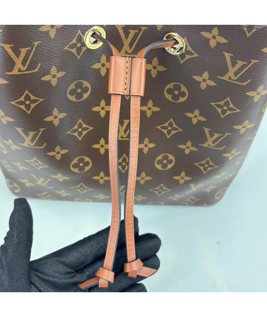 LOUIS VUITTON Коричневая сумка через плечо из канвы, фото 5