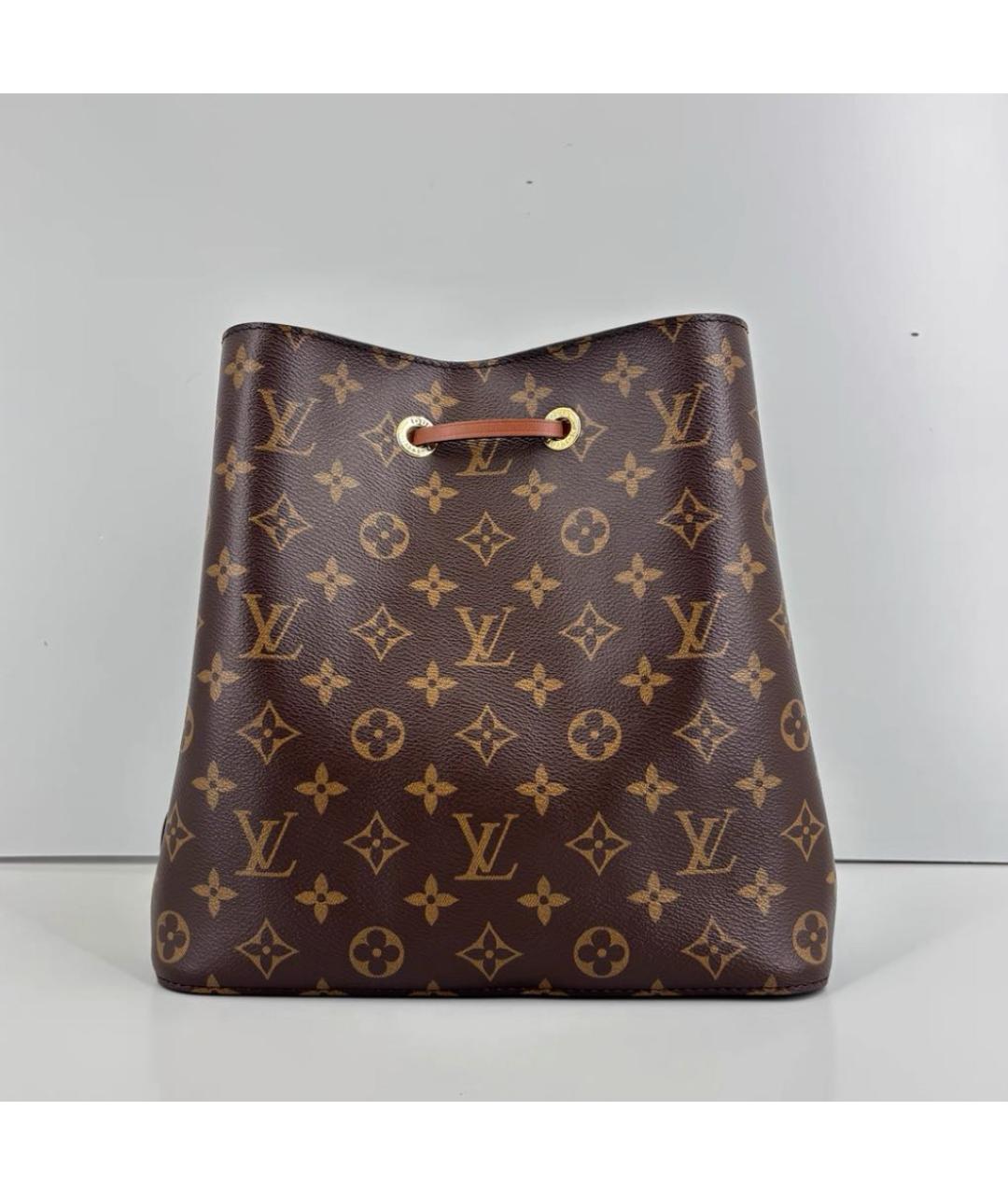 LOUIS VUITTON Коричневая сумка через плечо из канвы, фото 3