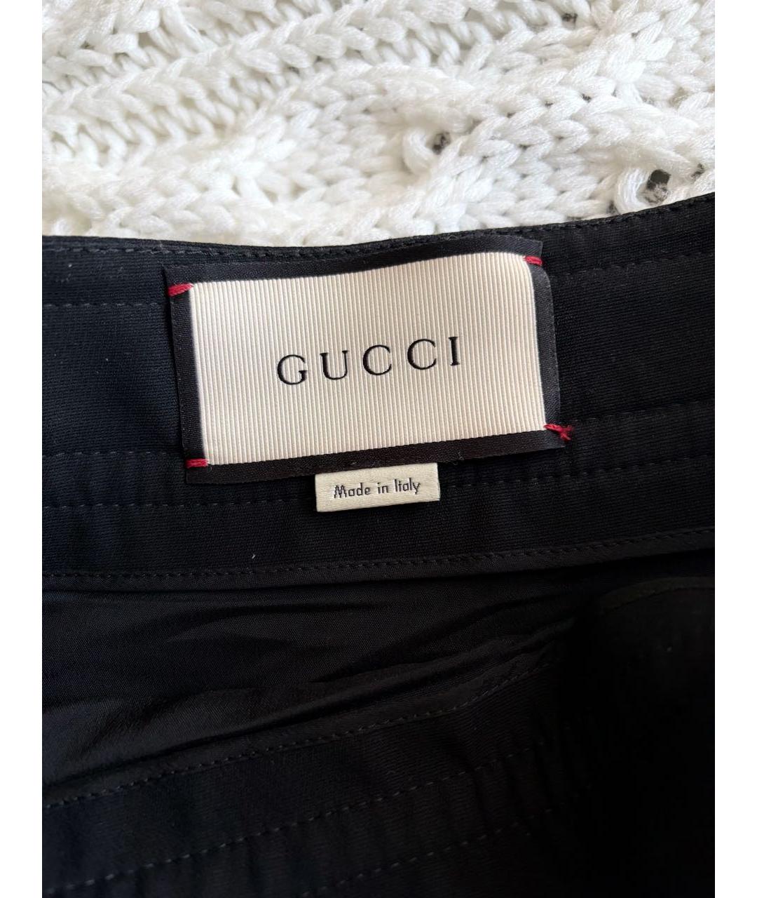 GUCCI Черная юбка мини, фото 2