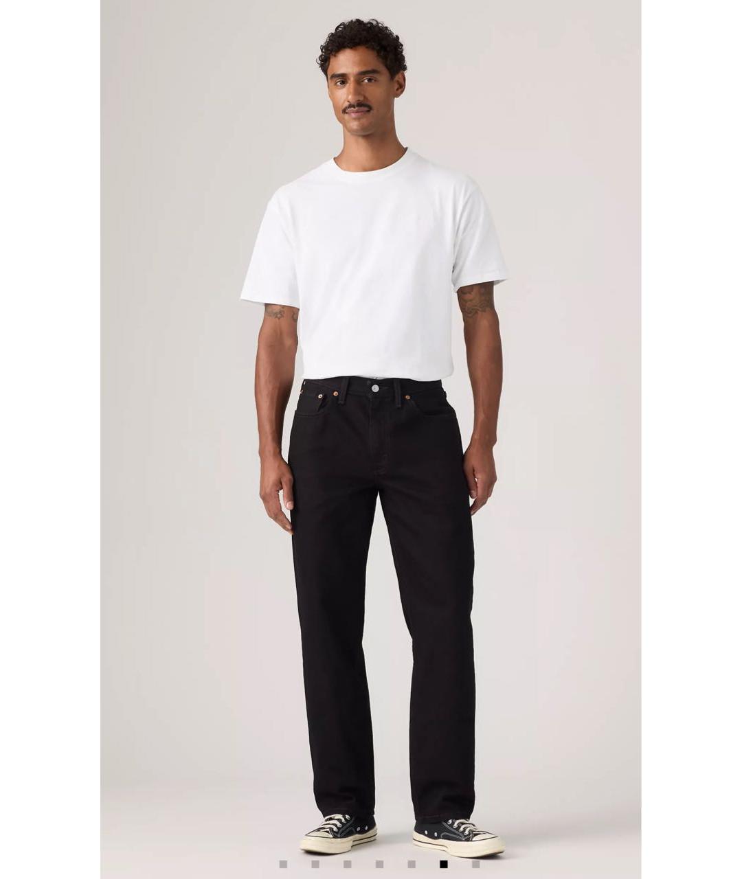 LEVI'S Черные хлопковые джинсы, фото 5