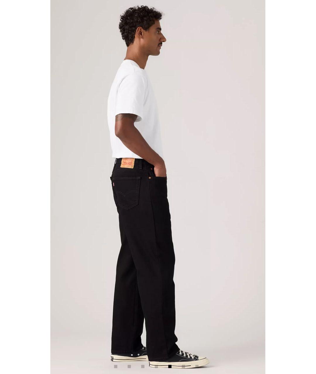 LEVI'S Черные хлопковые джинсы, фото 6