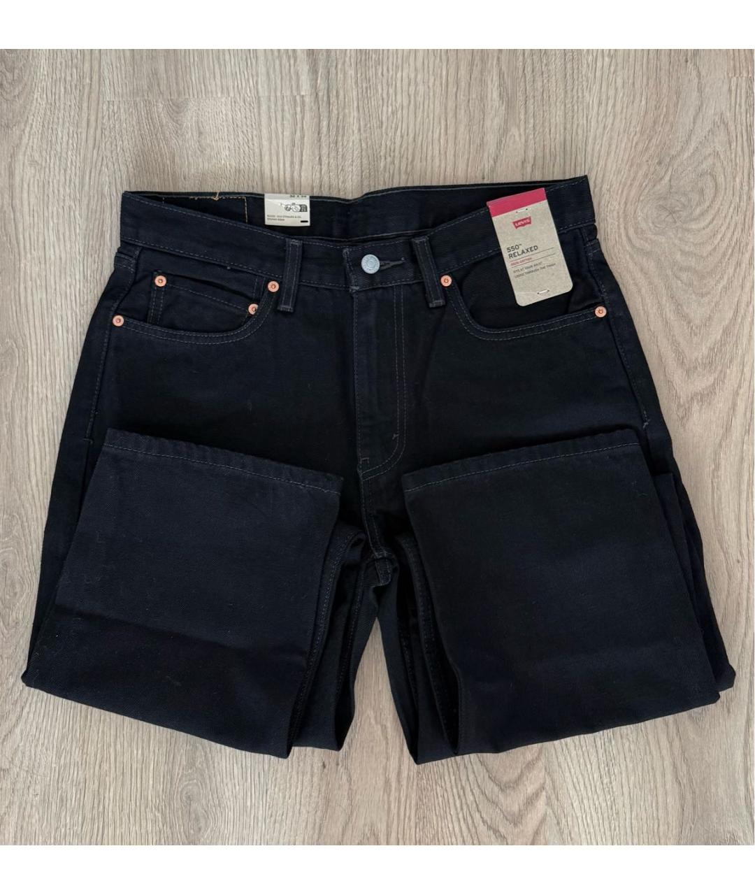 LEVI'S Черные хлопковые джинсы, фото 3