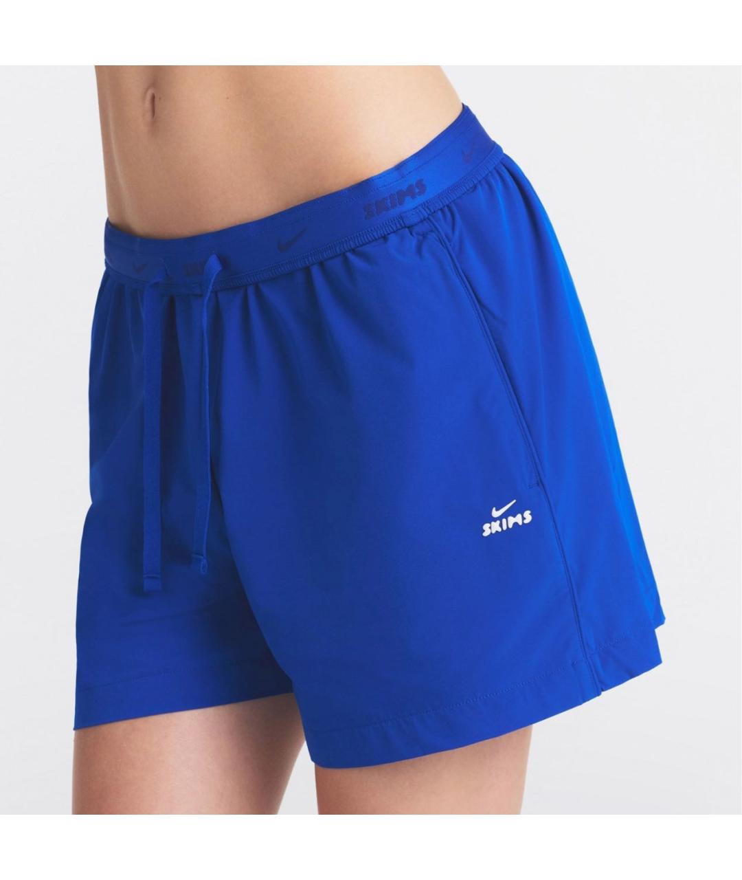 SKIMS Синие нейлоновые шорты, фото 6