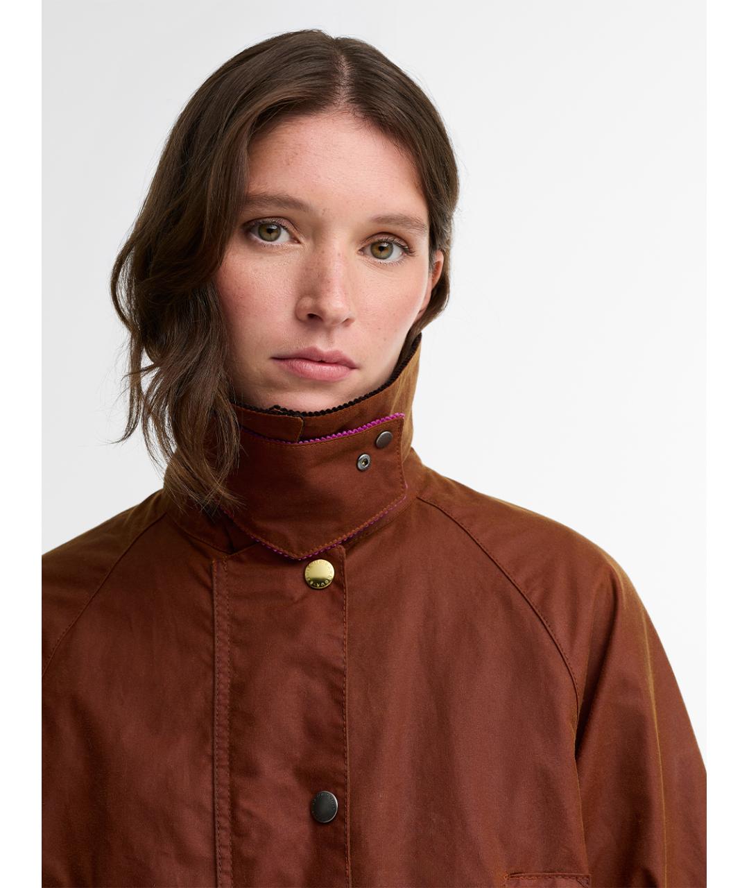 BARBOUR Коричневая хлопковая куртка, фото 5