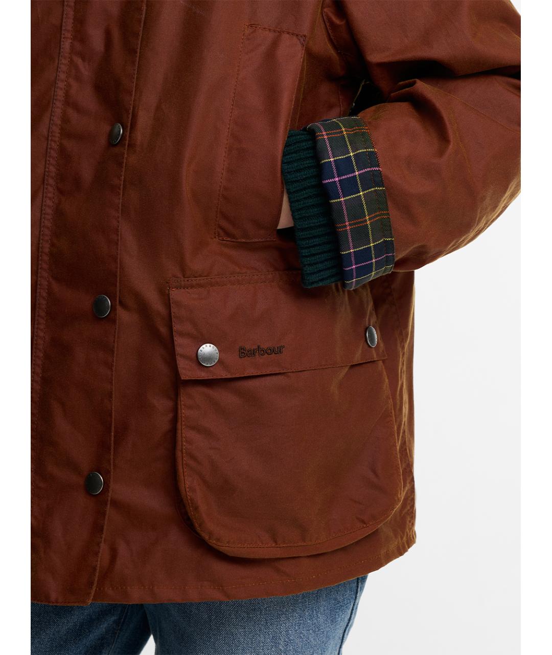 BARBOUR Коричневая хлопковая куртка, фото 7
