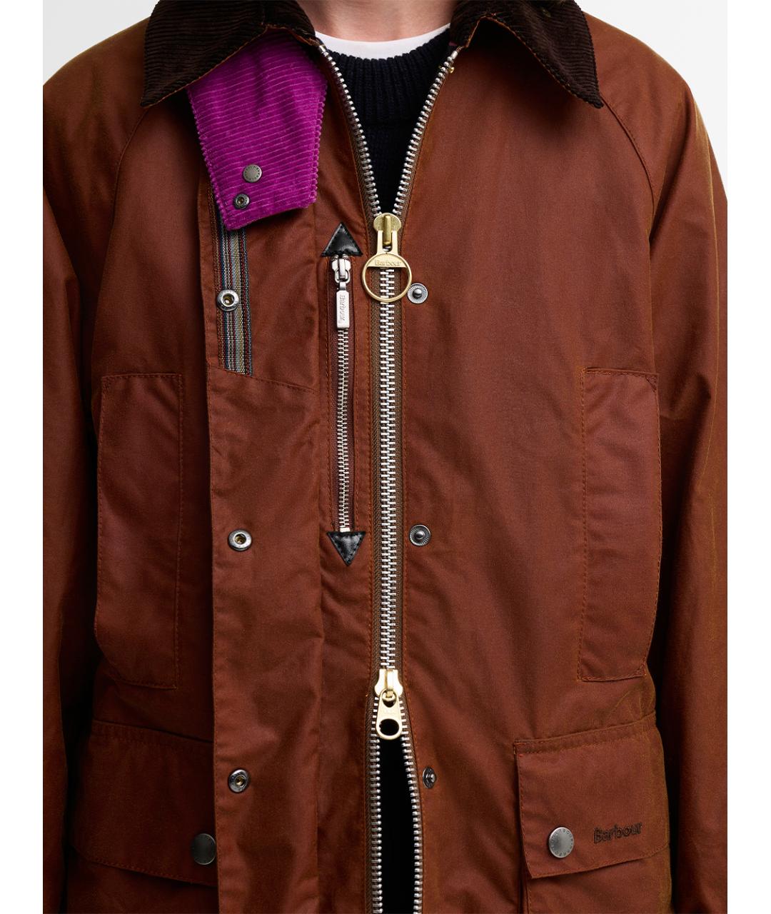 BARBOUR Коричневая хлопковая куртка, фото 6