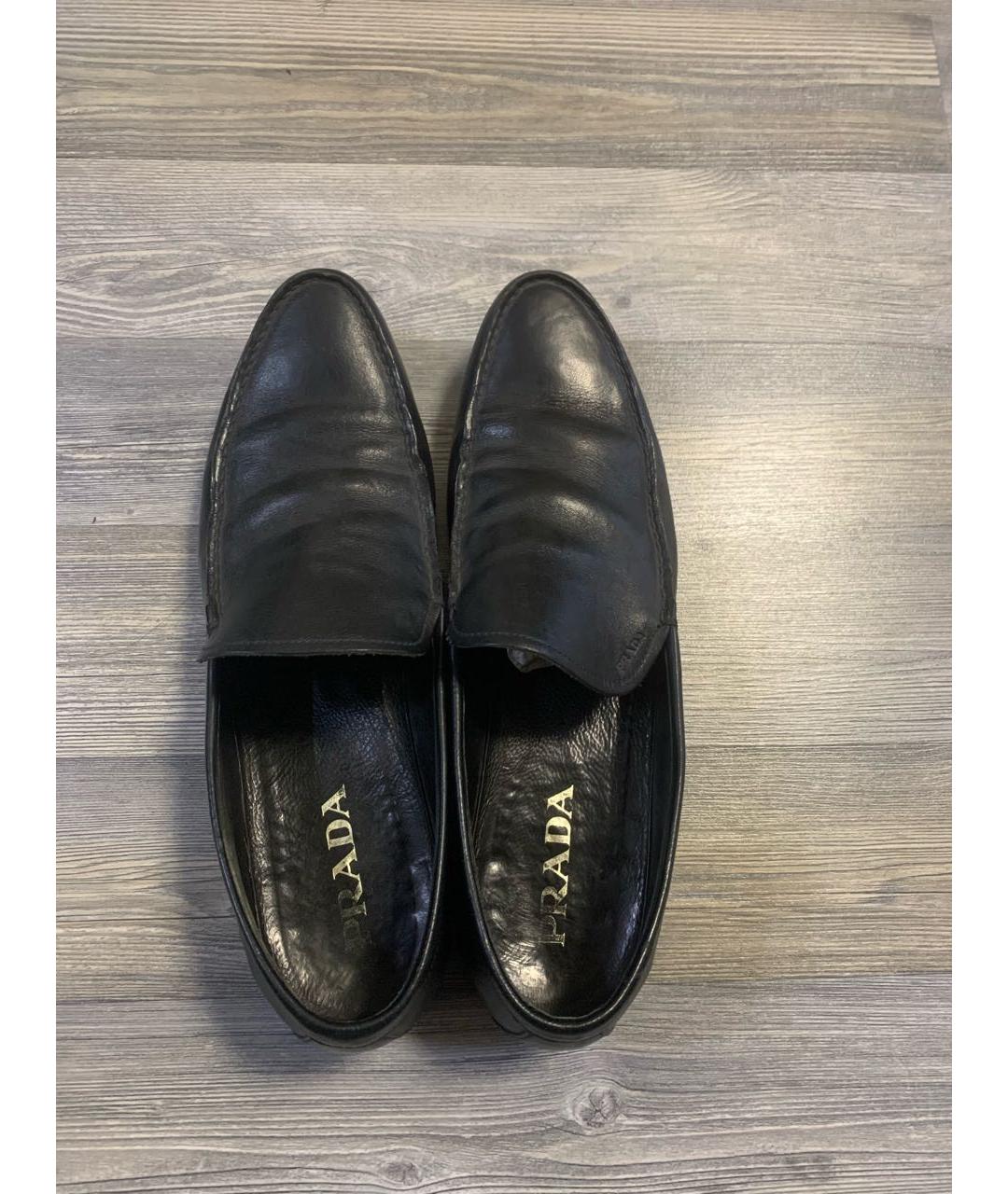 PRADA Черные туфли из кожи питона, фото 4