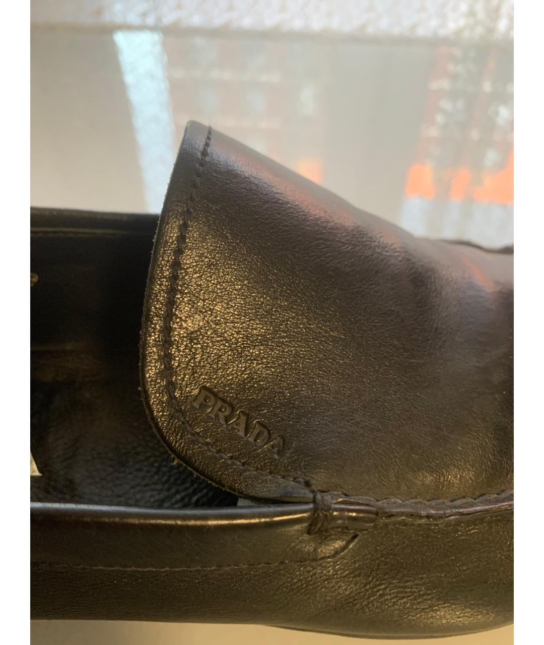PRADA Черные туфли из кожи питона, фото 8