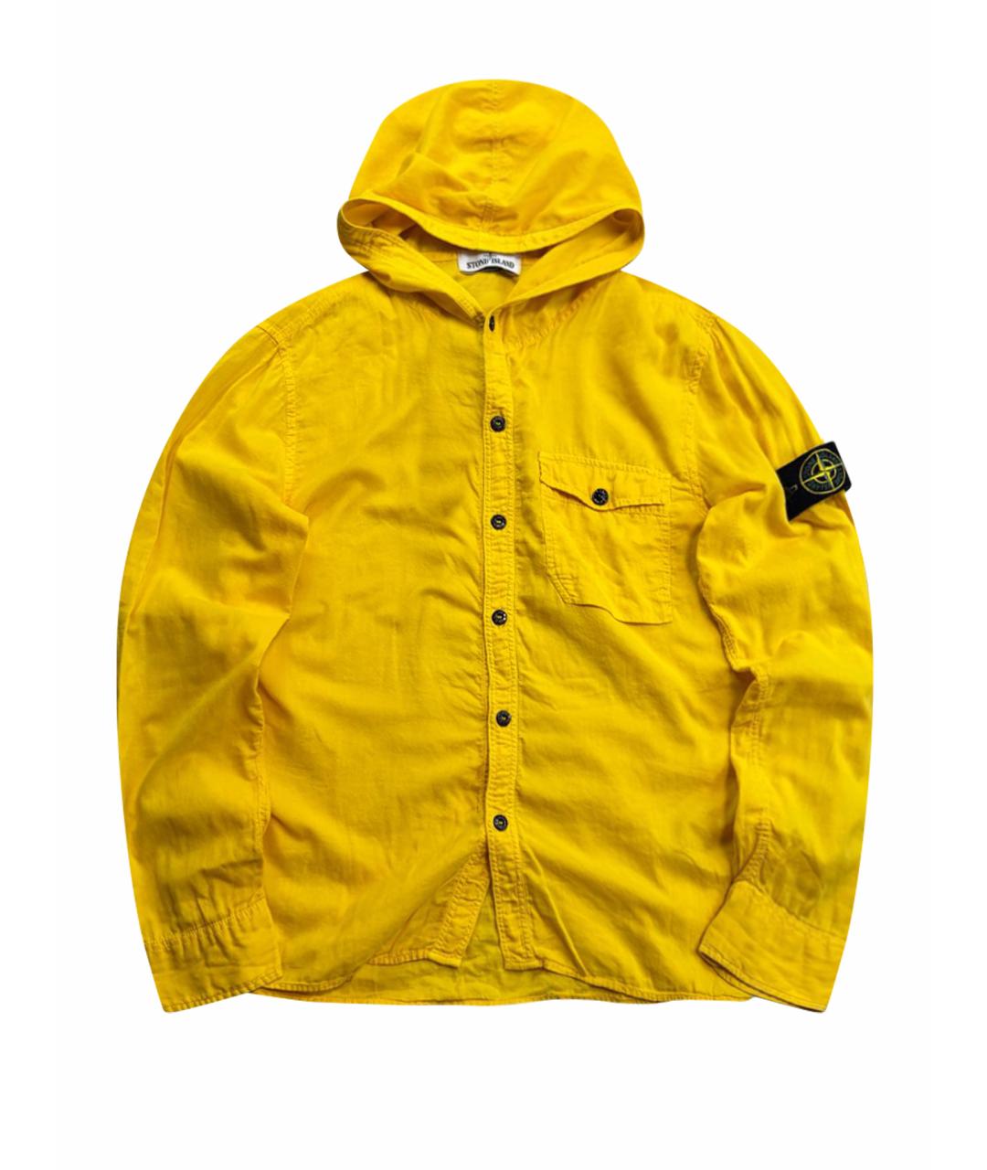 STONE ISLAND Желтая хлопковая кэжуал рубашка, фото 1