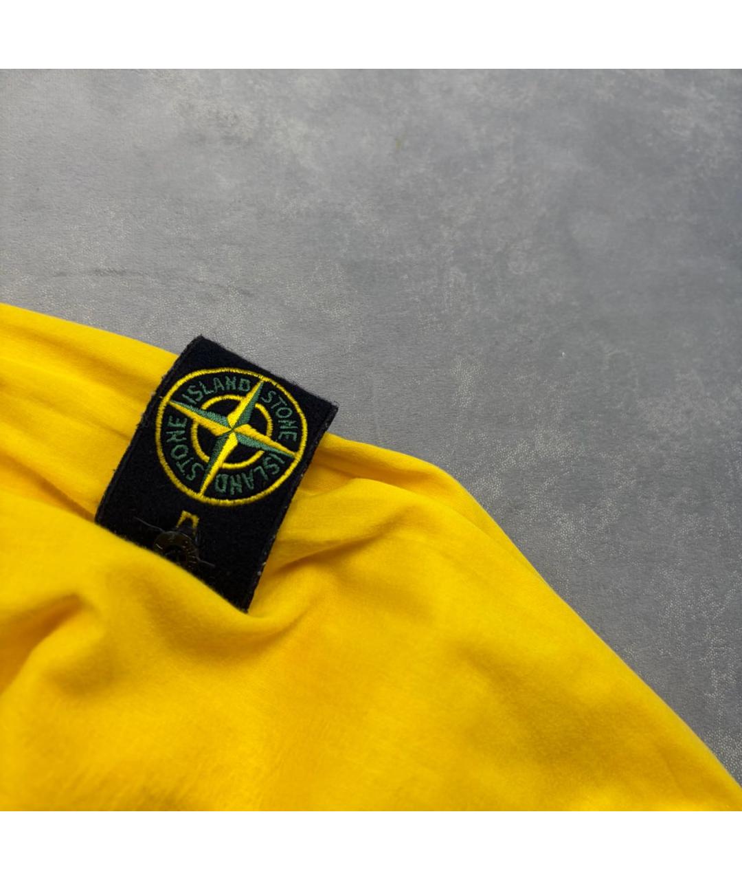 STONE ISLAND Желтая хлопковая кэжуал рубашка, фото 3