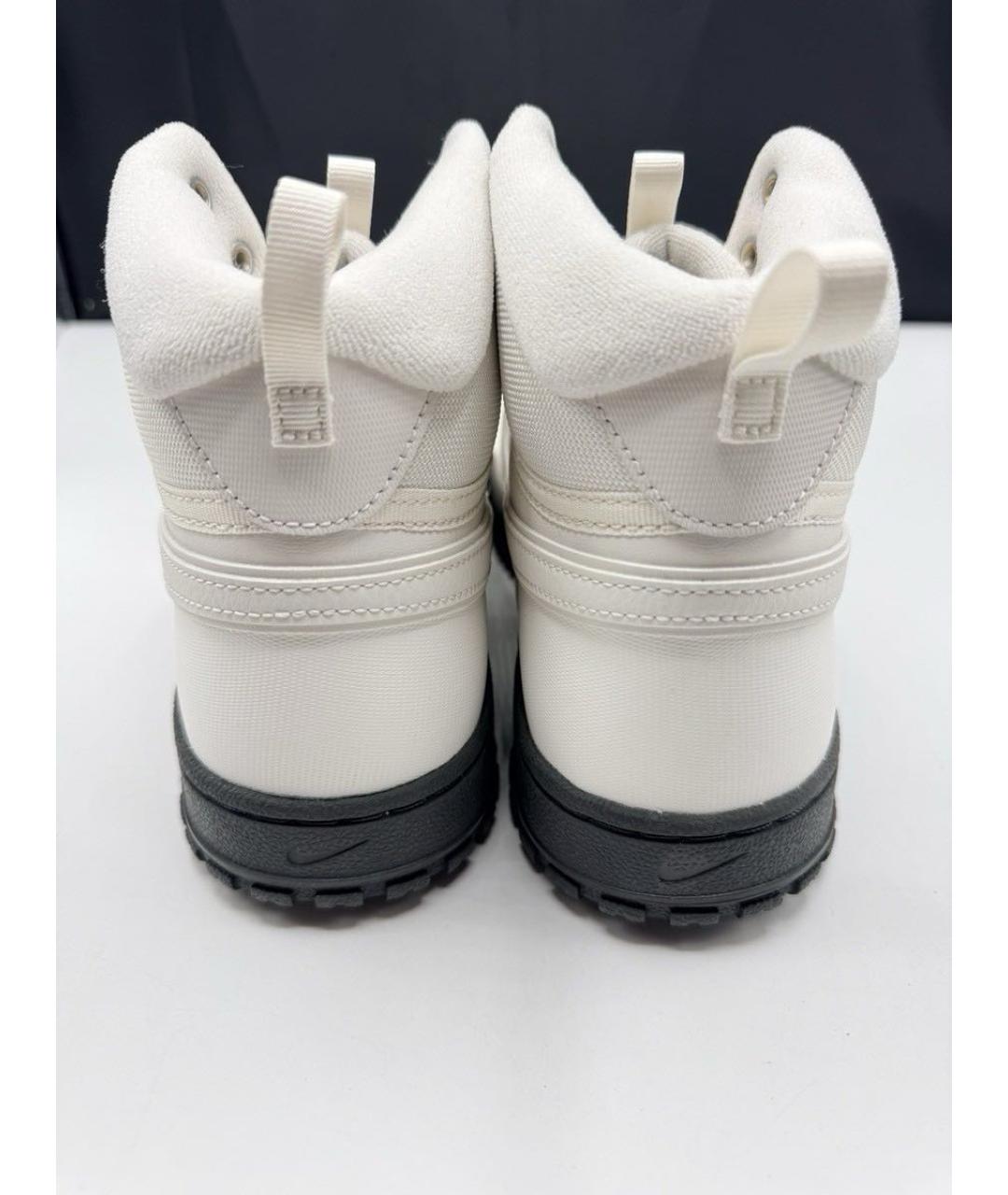 NIKE Белые кожаные высокие кроссовки / кеды, фото 8